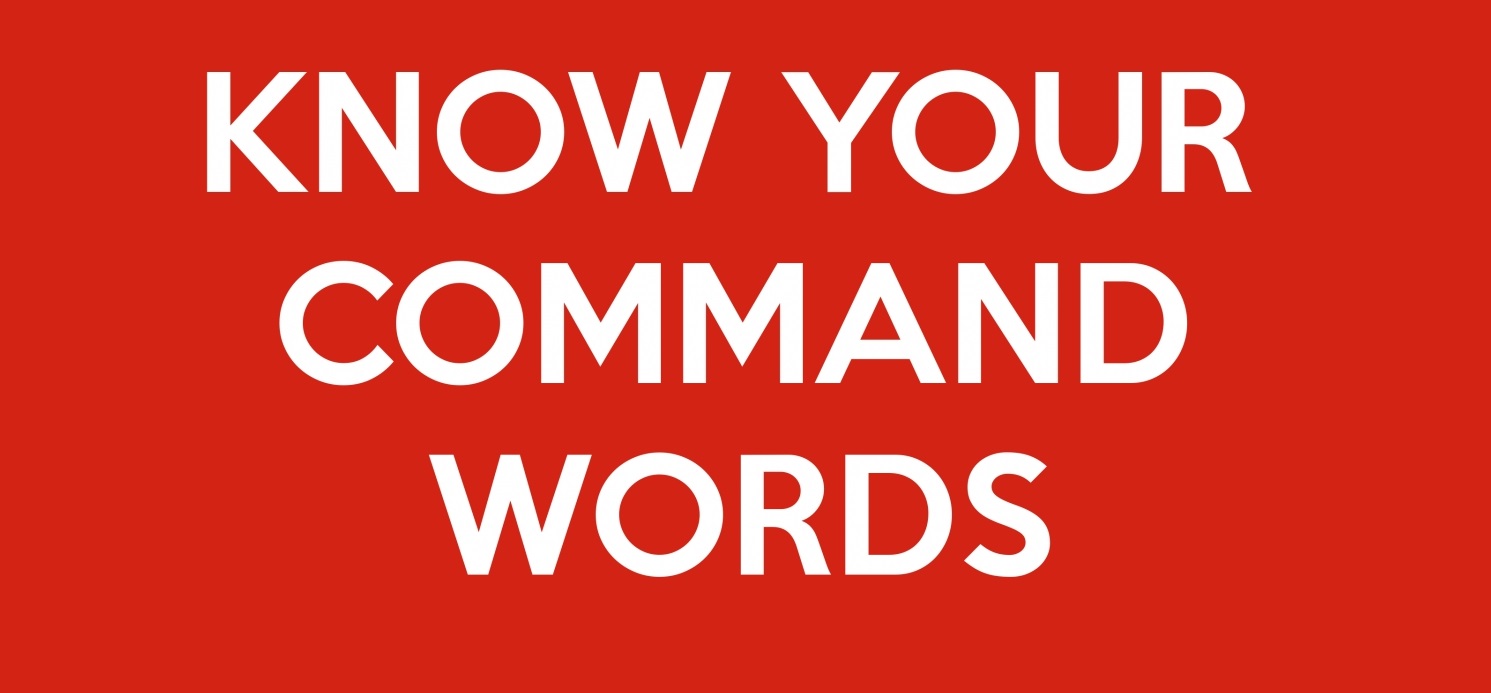 A GUIDE TO COMMAND WORDS