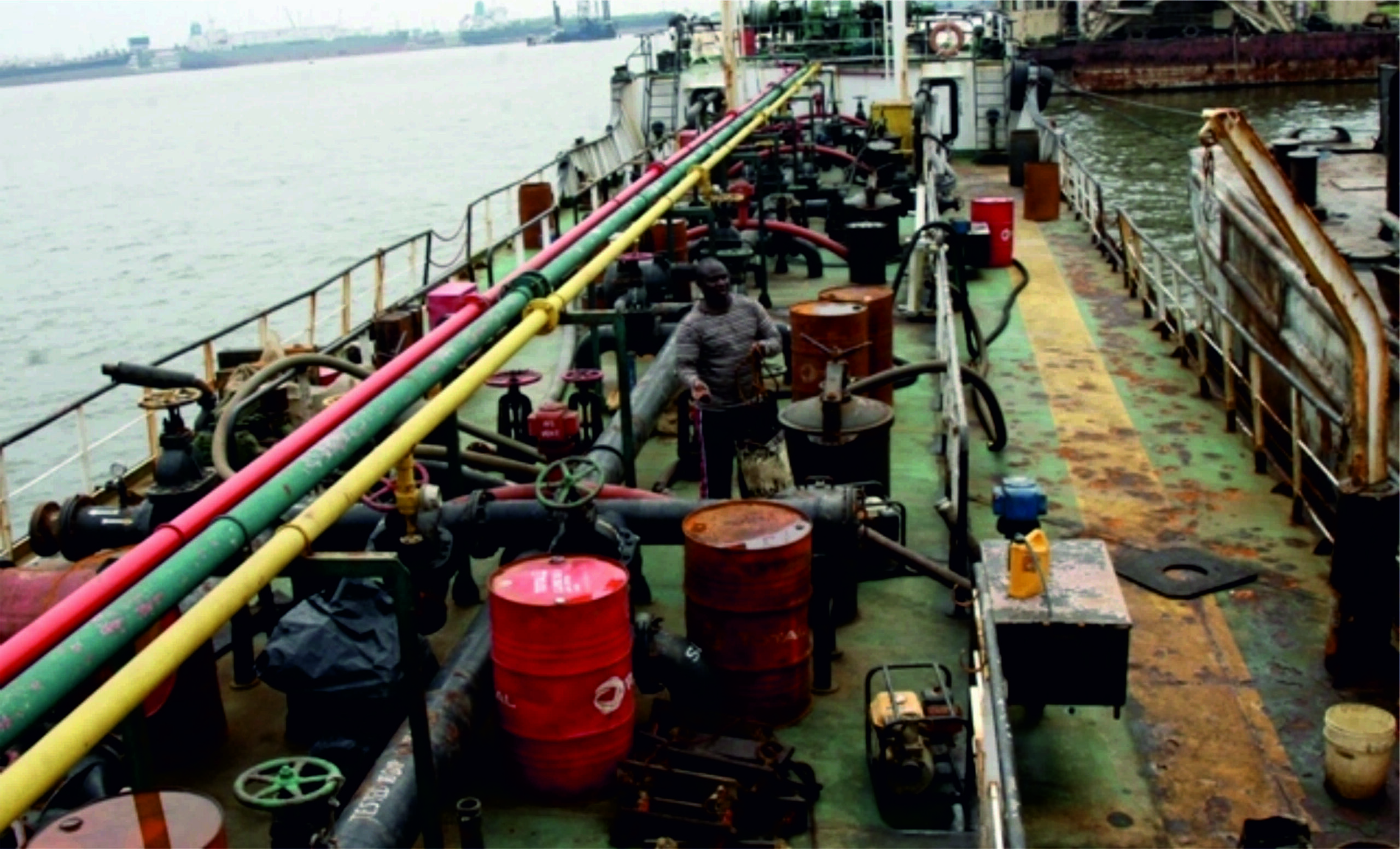 Oil Theft: Security Operative Set Seized Oil Bunkering Vessel Ablaze