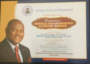 Governor Wike invites Obi to commission project in Rivers