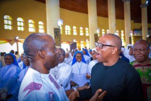 Gov. Soludo Reveals What Worshippers Said After He Met Peter Obi In Church